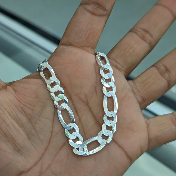 925 Sterling Silver Figaro Bracelet